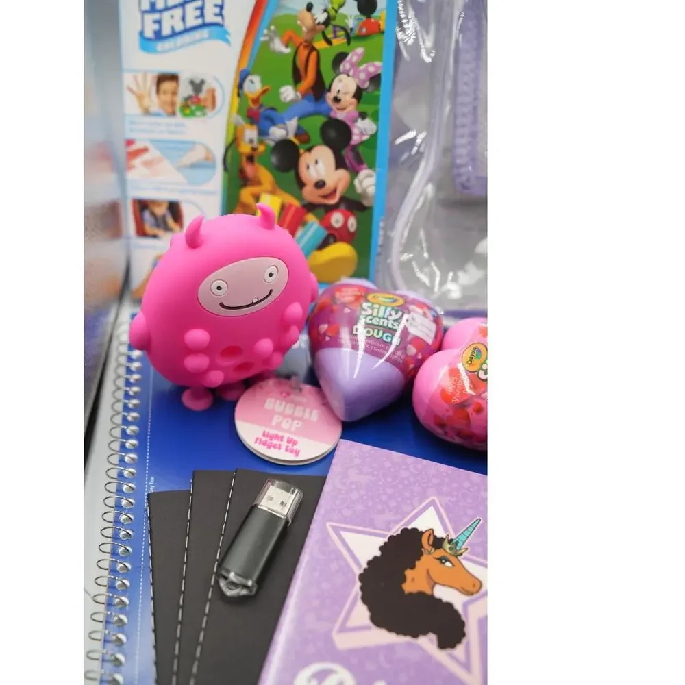 Clear‎ Purple Backpack Bundle - Supplies Crayola Pokemon Dough 25+ Items Bundle